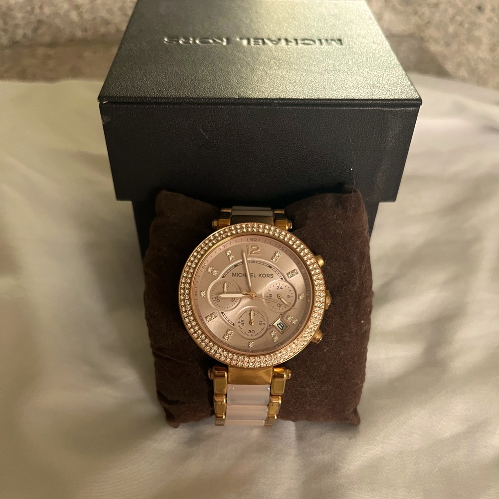 Pink and Gold Michael Kors Watch MK5896